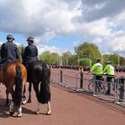 Einst und jetzt vor dem Buckingham Palast