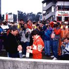 Einstand Ellen Lohr in der DTM bei AMG-Mercedes 1991 Zolder /B. Presserummel um Ellen.