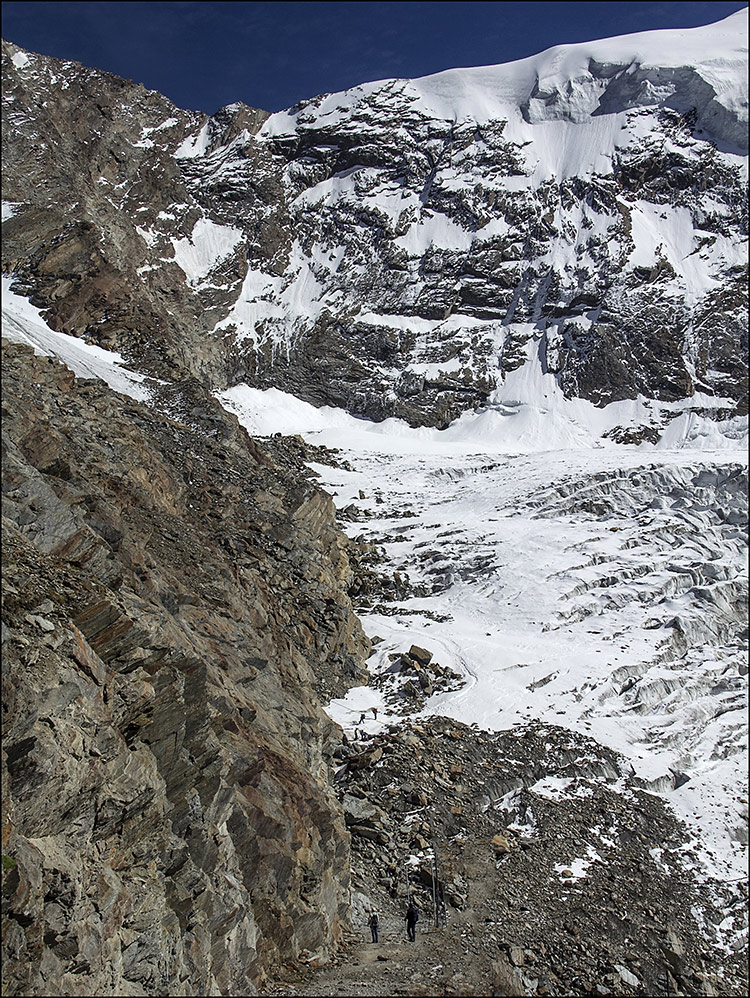 Einstieg in den Gletscher