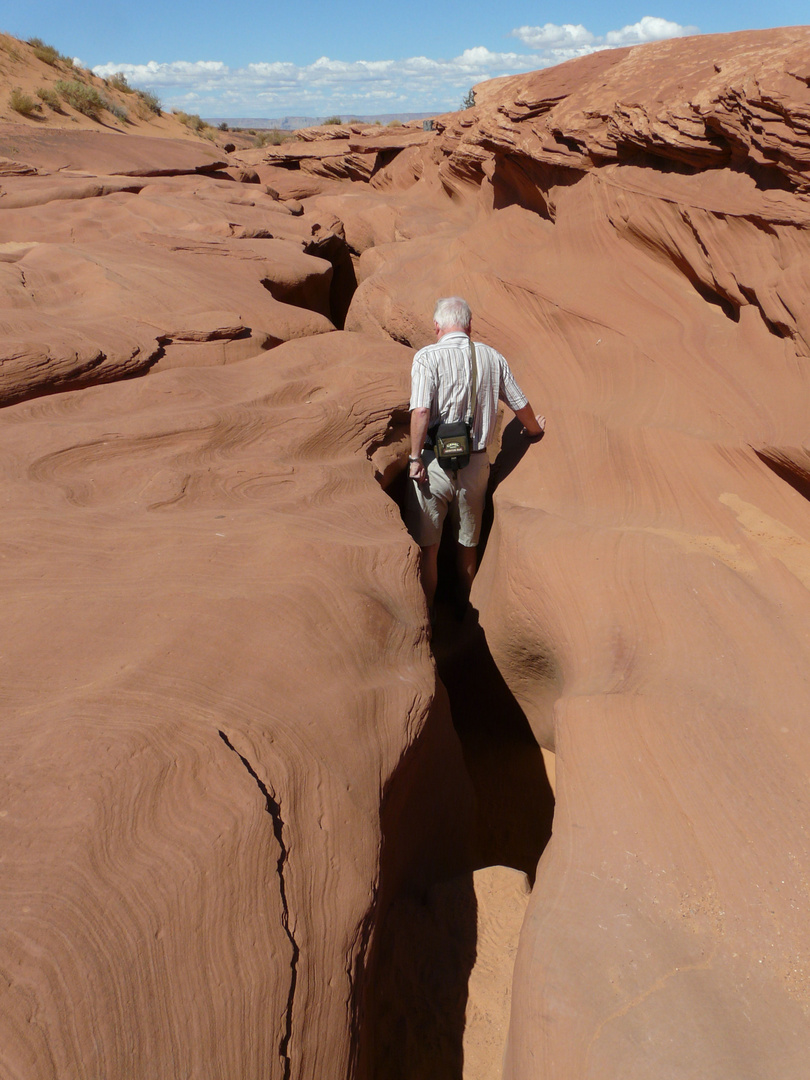 Einstieg in den Lower Antelope Canyon