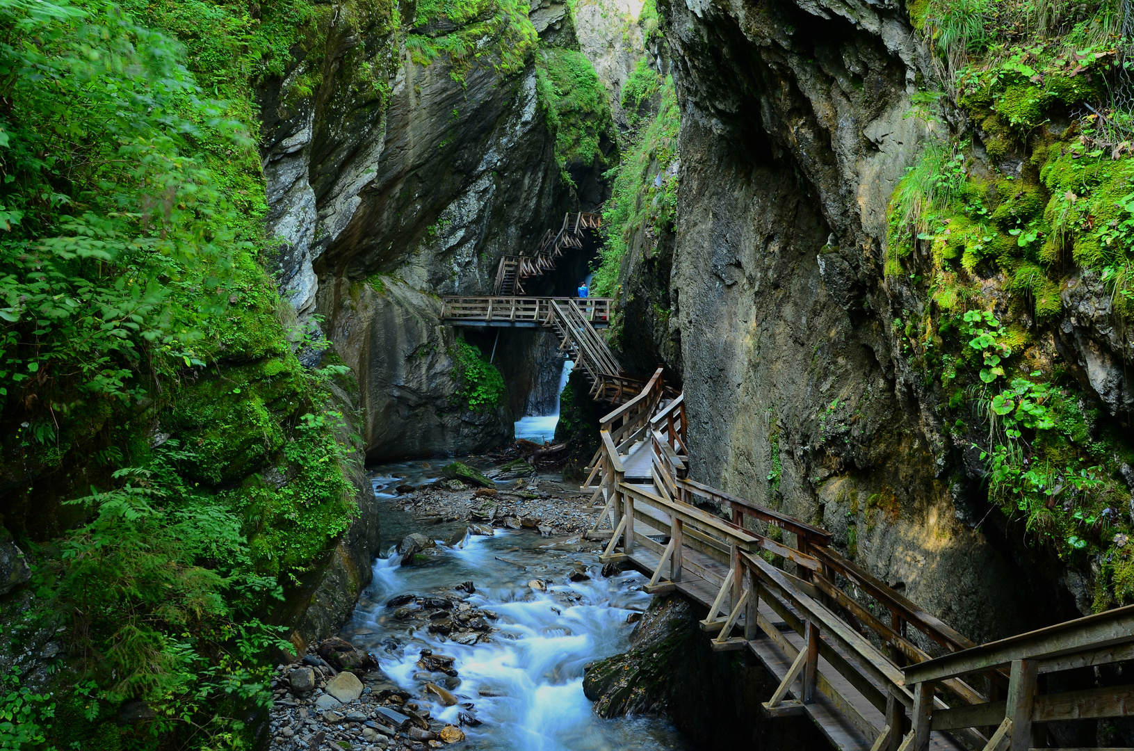 Einstieg in die Sigmund-Thun Klamm in Kaprun im Salzburger Land