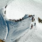 Einstieg in Vallee Blanche