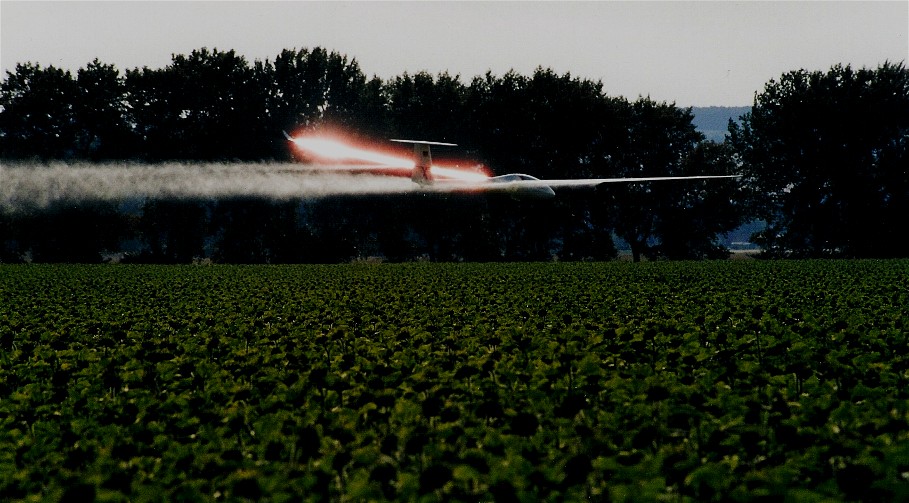 Eintritt in die Erdatmosphäre mit einem Segelflugzeug