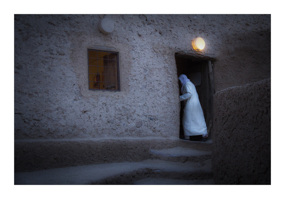 Eintritt in die Moschee