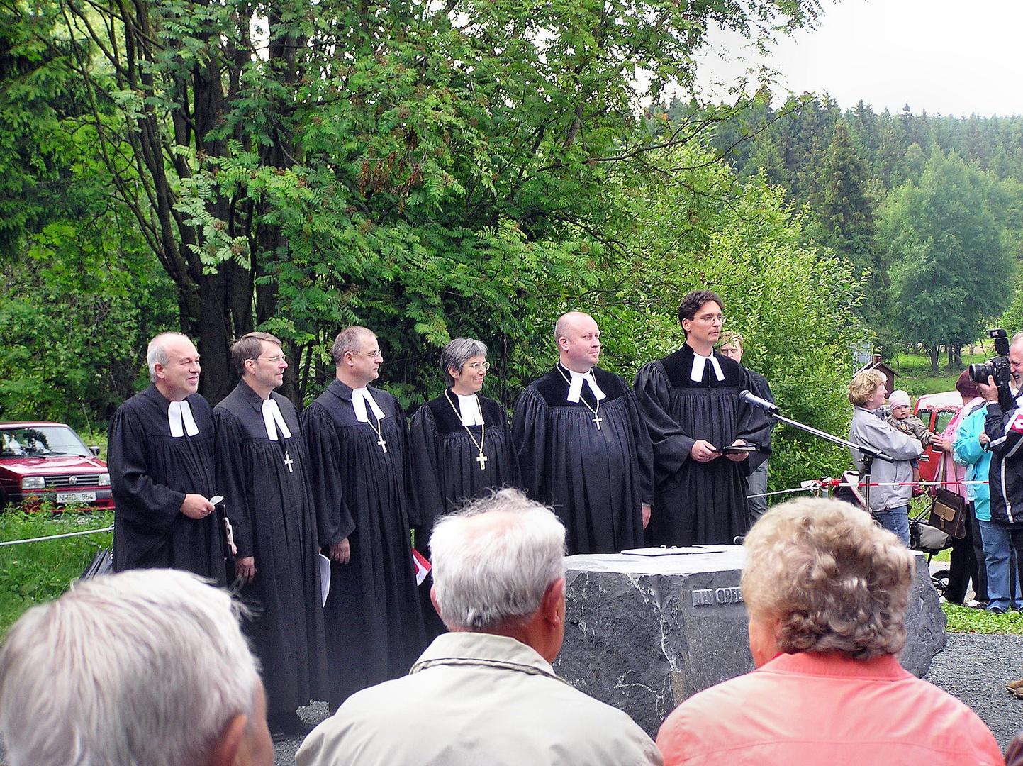 Einweihung Gedenkstätte, 20Jahre Wiedervereinigung,Rennsteigkirchentag 2009