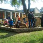 "Einweihung"/Erstfüllung Sandkasten XXL Waldorfkindergarten Dinkelsbühl