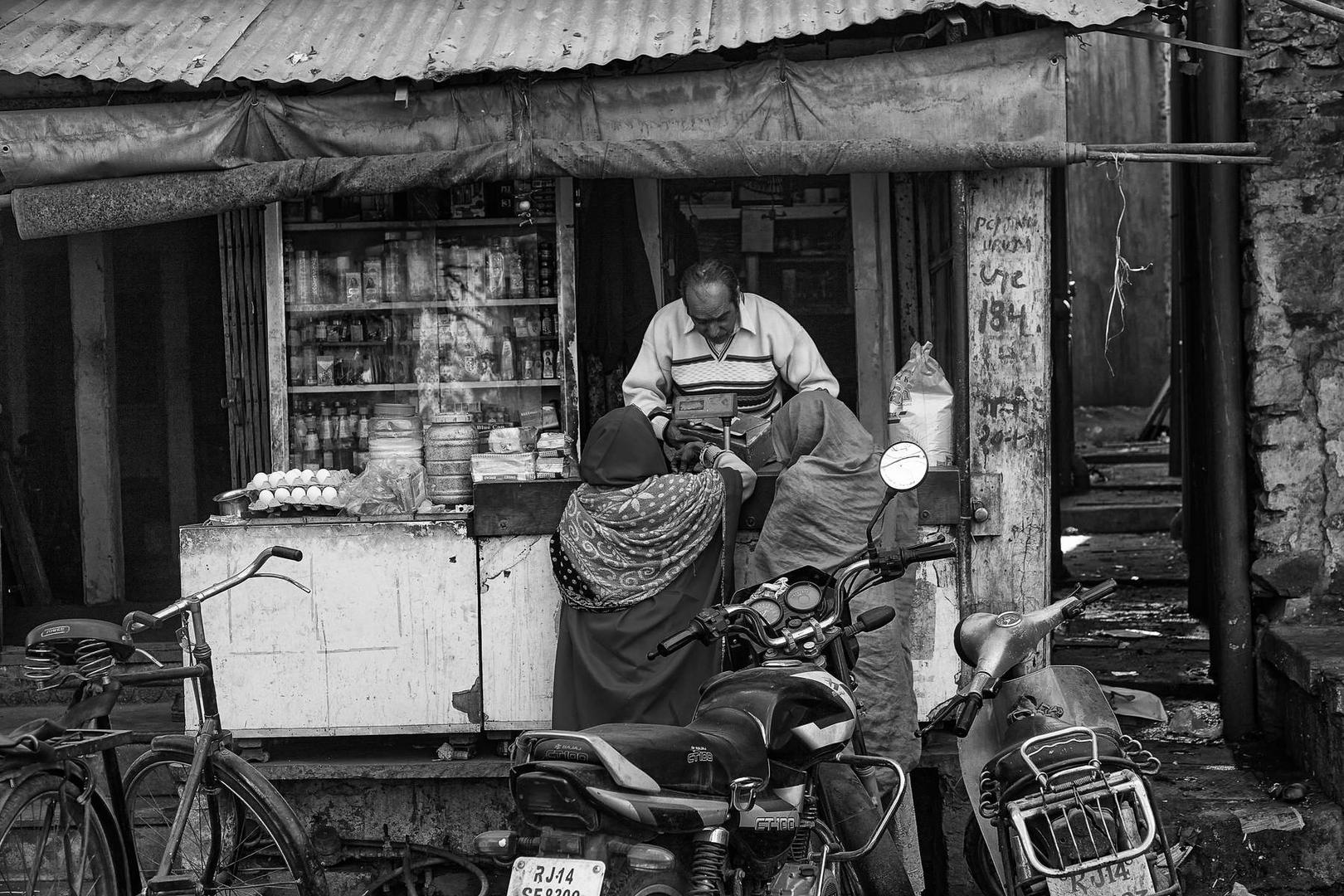 Einzelhandel in Jaipur, Indien 2011.