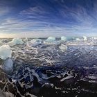 Eis am Strand Panorama