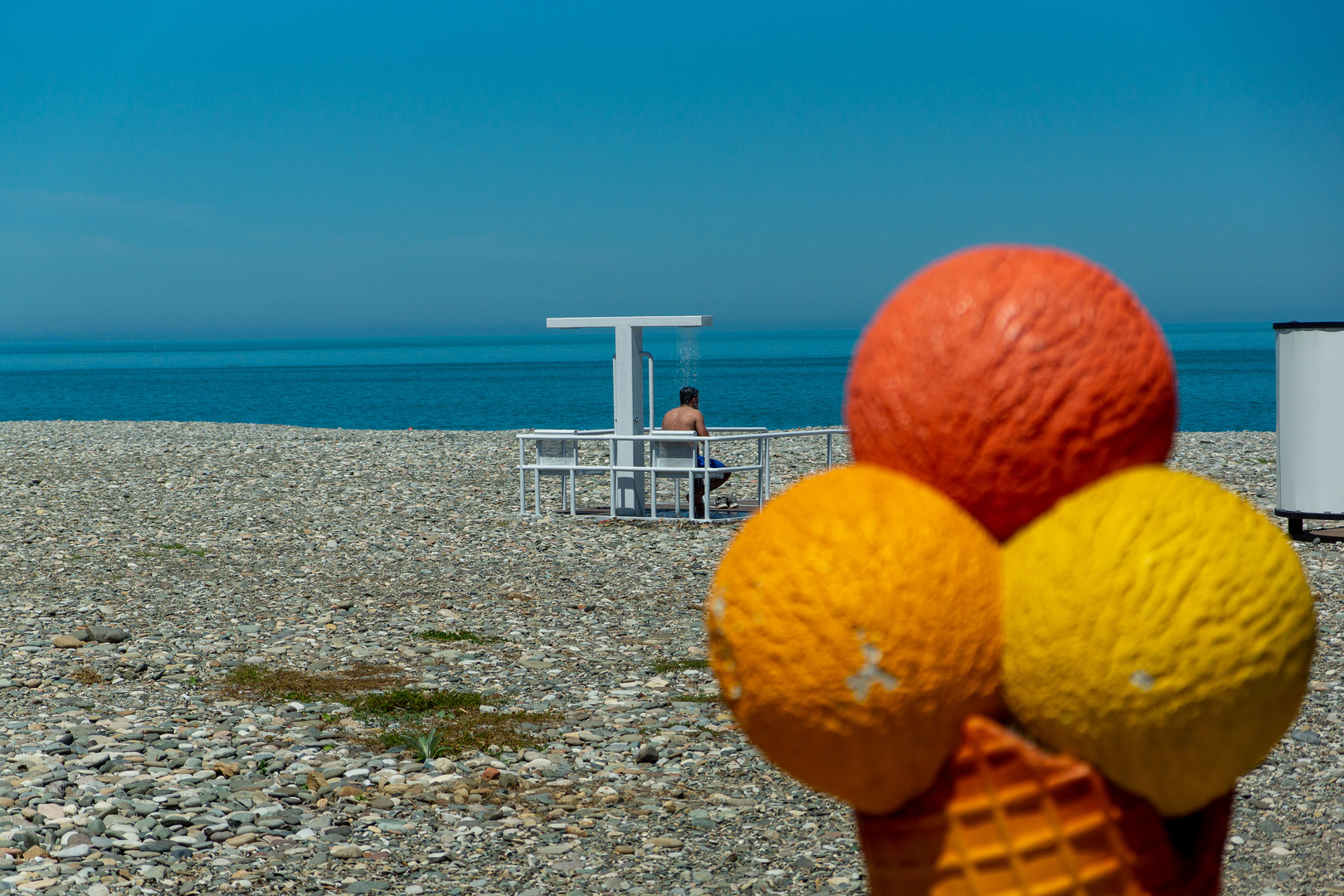 Eis am Strand von Batumi