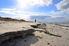 Eis am Strand von Hiddensee