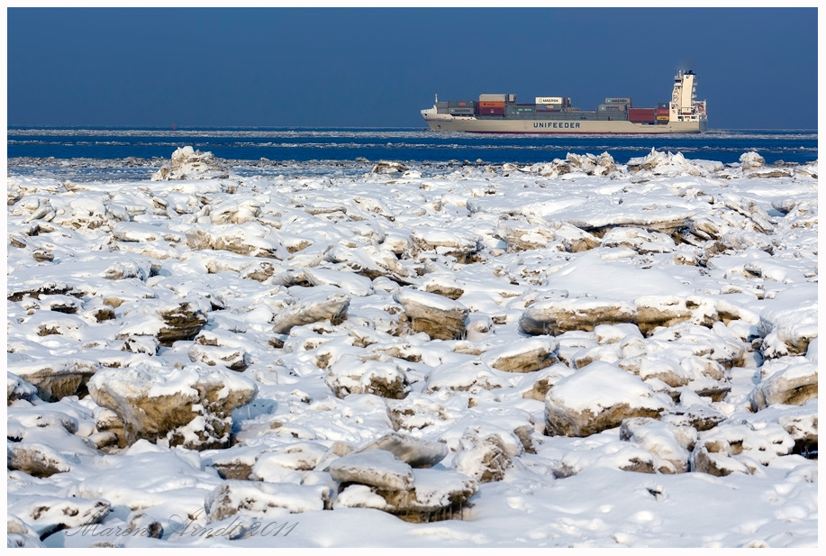 Eis an der Nordseeküste