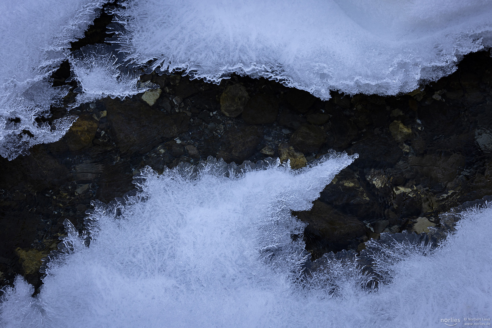 Eis auf dem Wasser