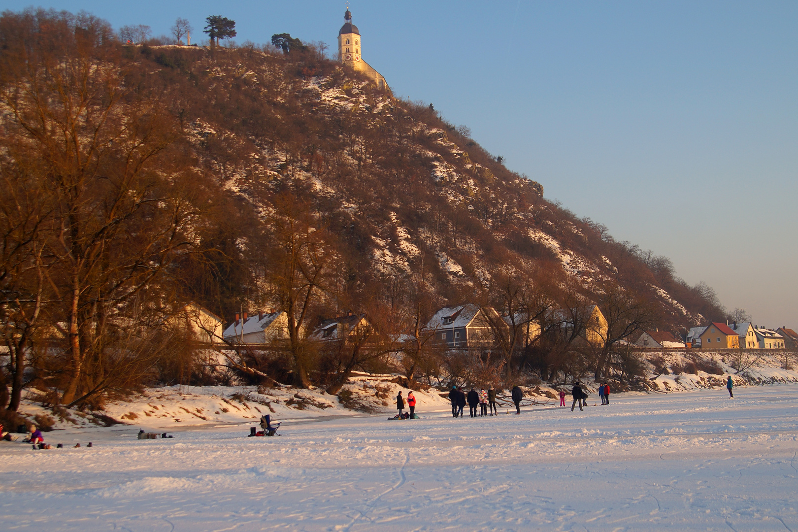 Eis auf der alten Donau