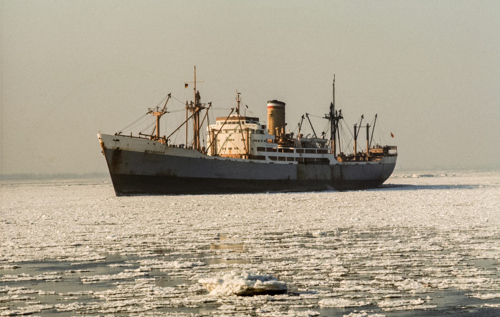 Eis auf der Elbe 1953