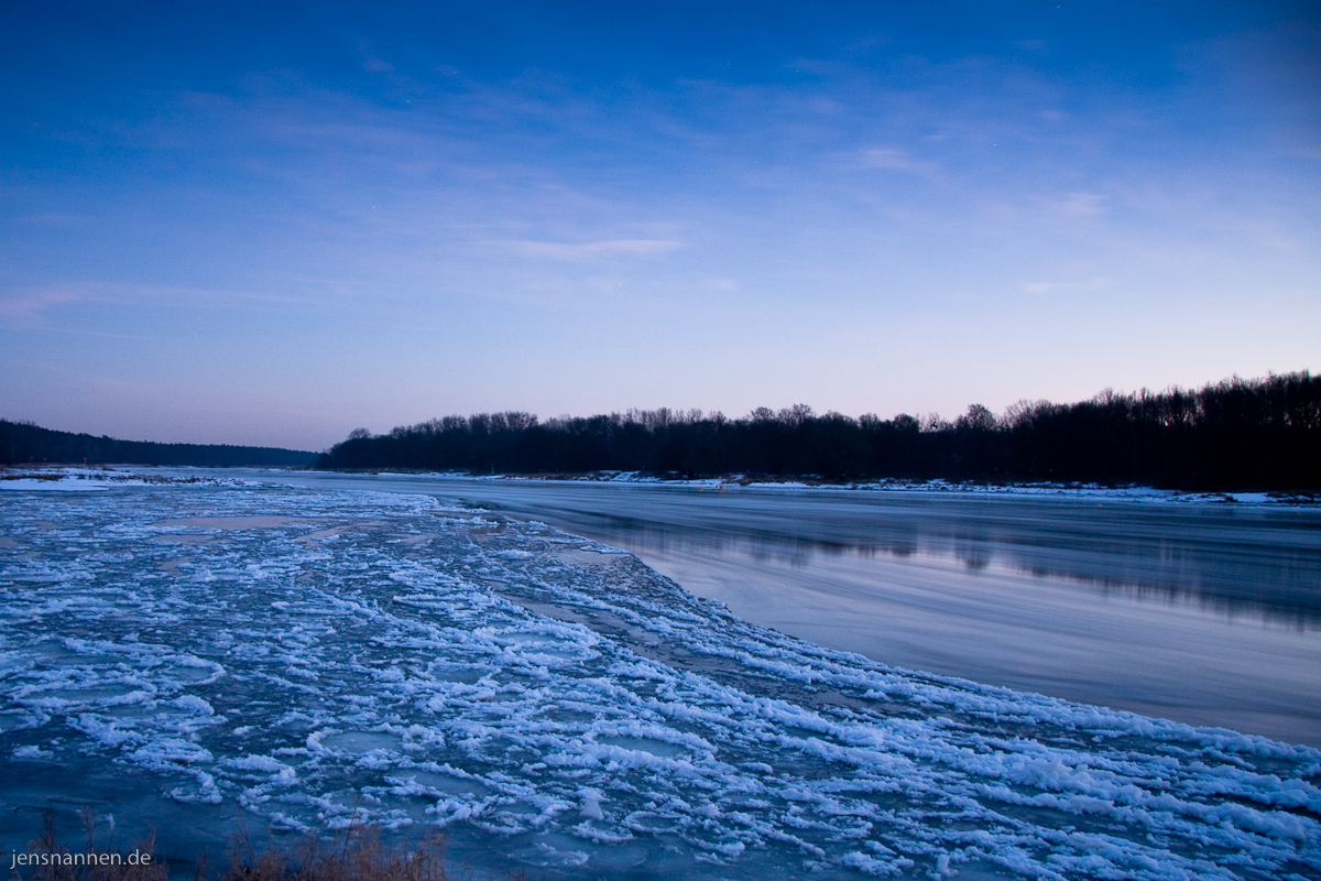 Eis auf der Elbe