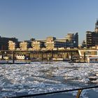 Eis auf der Elbe um Januar