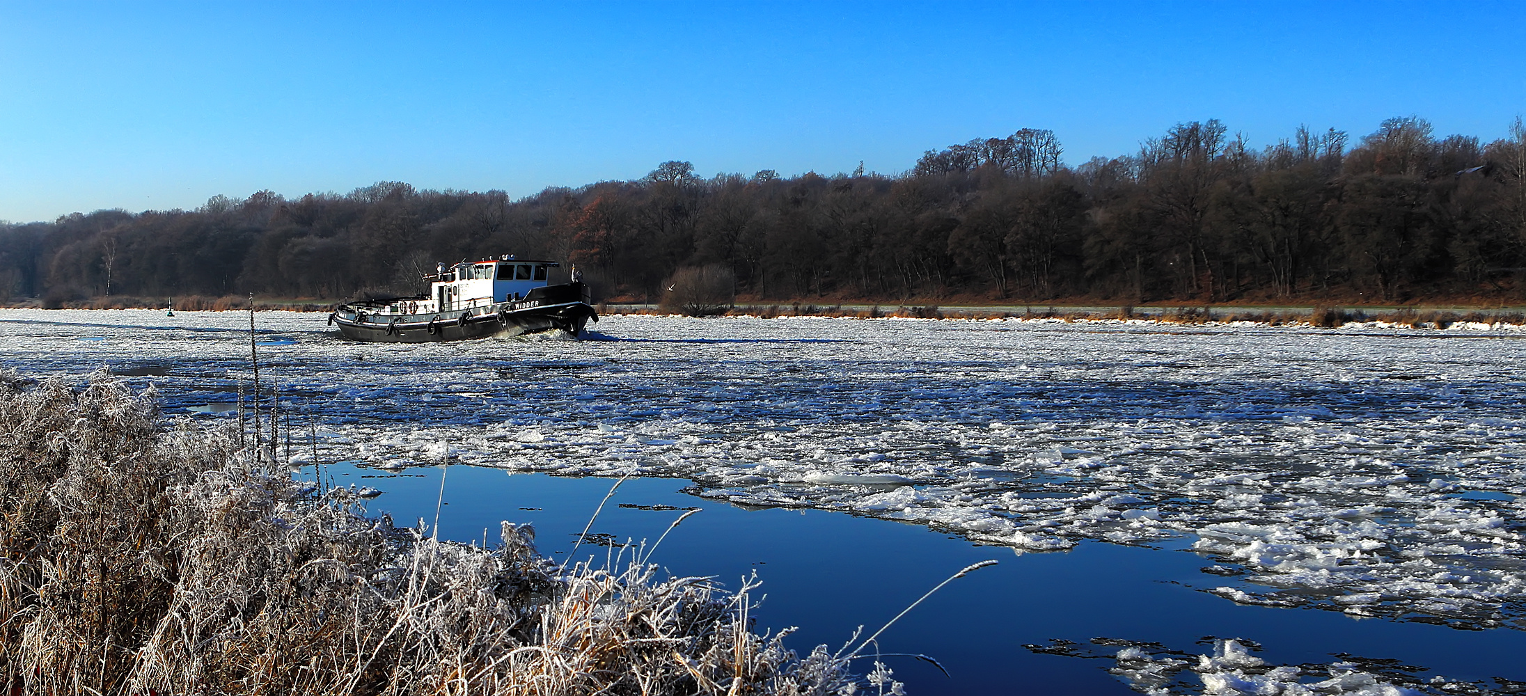 Eis auf der Weser 3