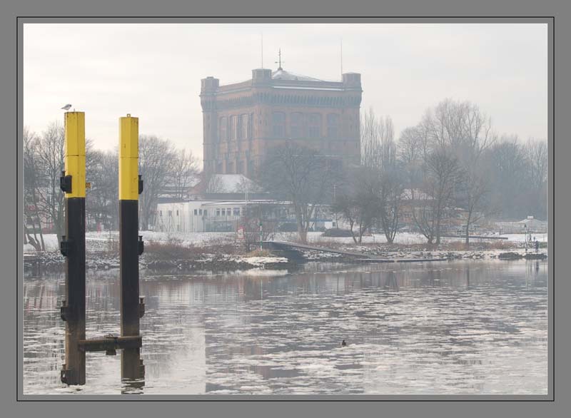 Eis auf der Weser ...