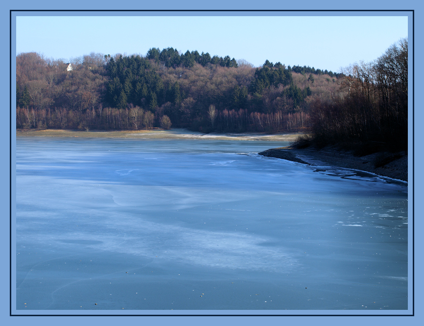 Eis auf der Wuppersperre