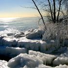 Eis auf Toronto Island