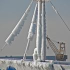 Eis aus der Ostsee - Detailaufnahme.