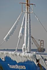 Eis aus der Ostsee - Detailaufnahme.