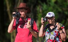 Eis essen und fotografieren - geht beides zusammen ....