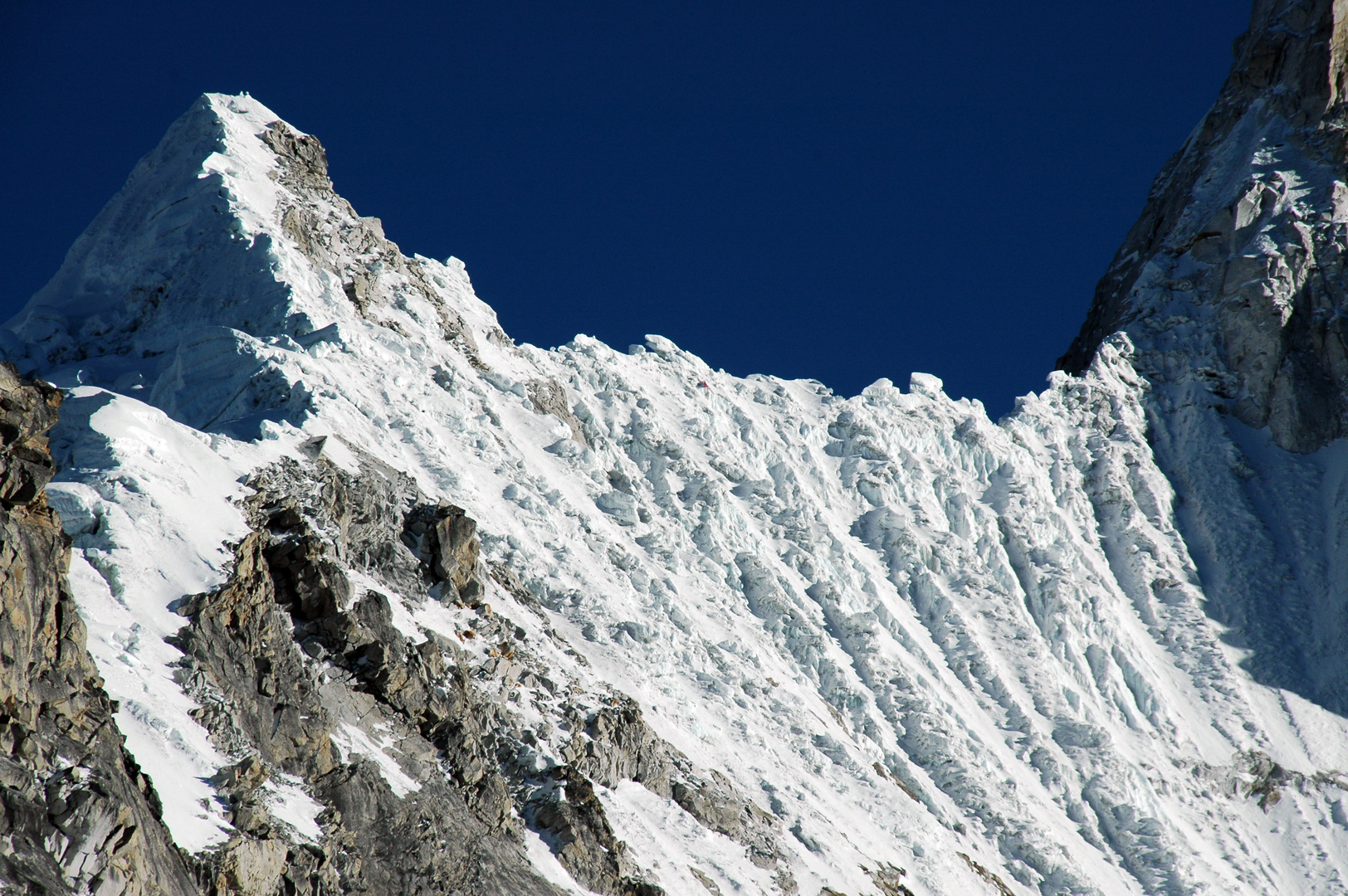 Eis - Felsgrat oberhalb des Khala Pattar 