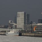 Eis-Gang auf der Elbe