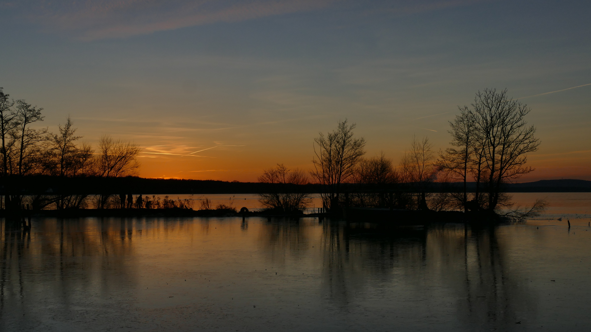 Eis im Abendrot