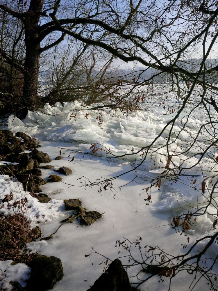 Eis im Fluß der Zeit