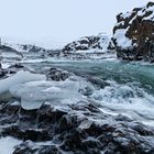 Eis im Godafoss