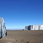 Eis im Krater des Kilimanjaro