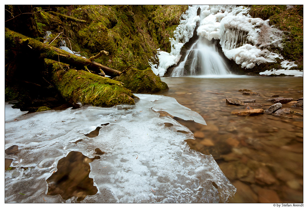 Eis in der Lotenbachklamm