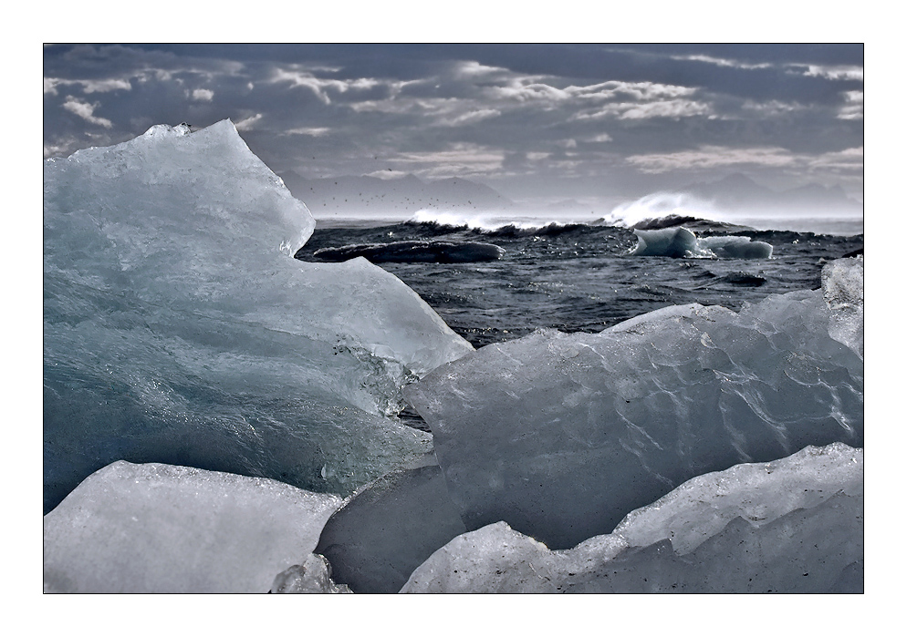 eis, meer und krümel