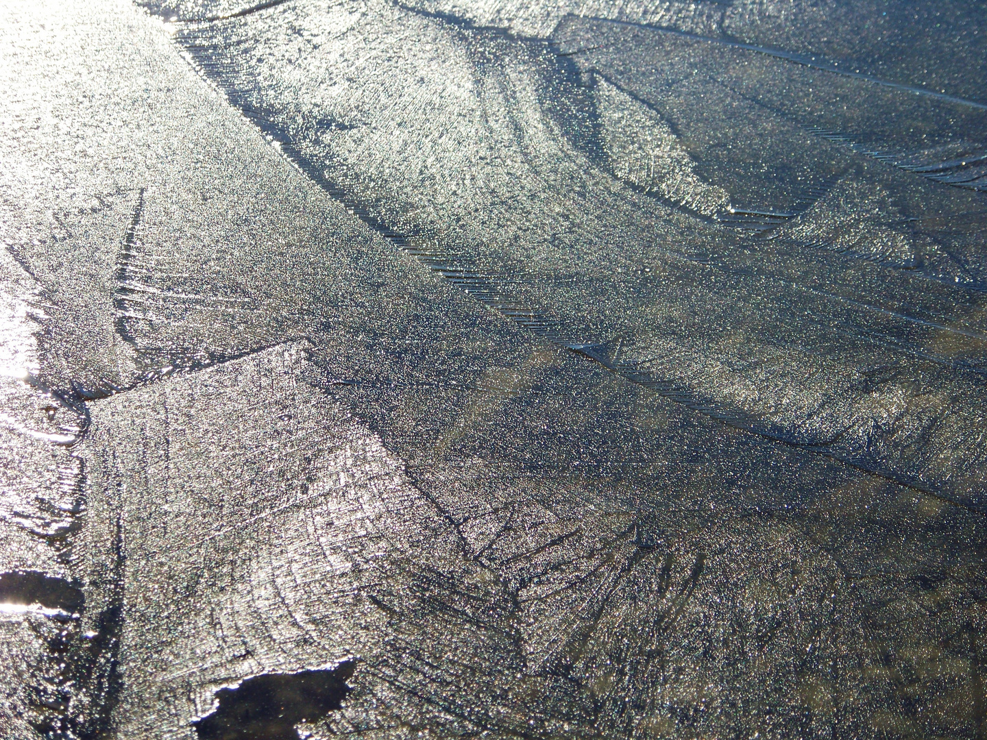 Eis-Muster auf dem Starnberger See