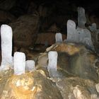 Eis Stalagmiten - Goldloch Honau 