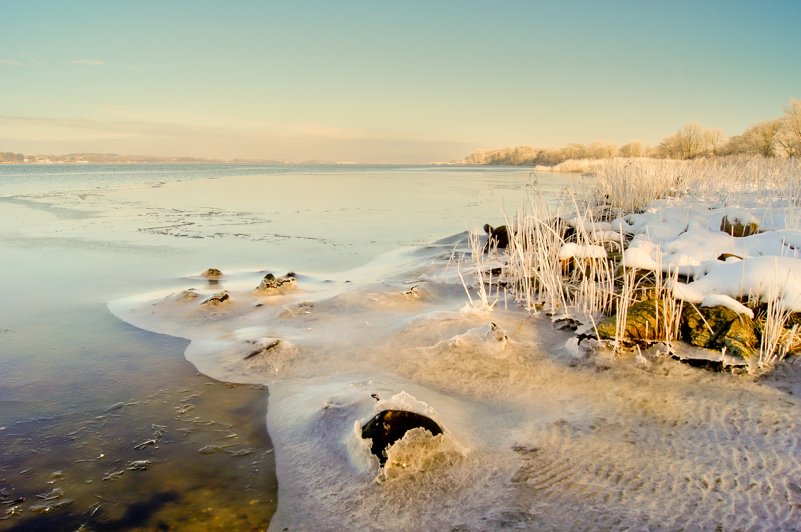 Eis und Raureif an der Schlei