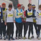 Eis und Schnee auf der Crosslaufstrecke in Linz