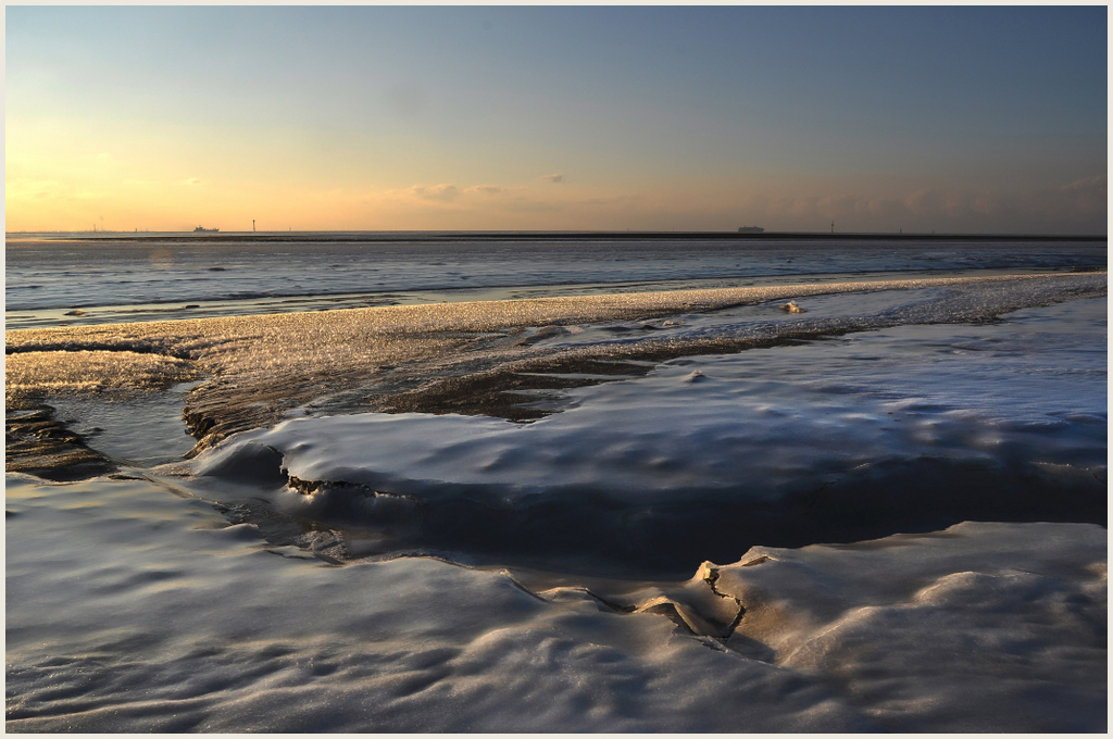 Eis und Schnee im Wattenmeer (6)