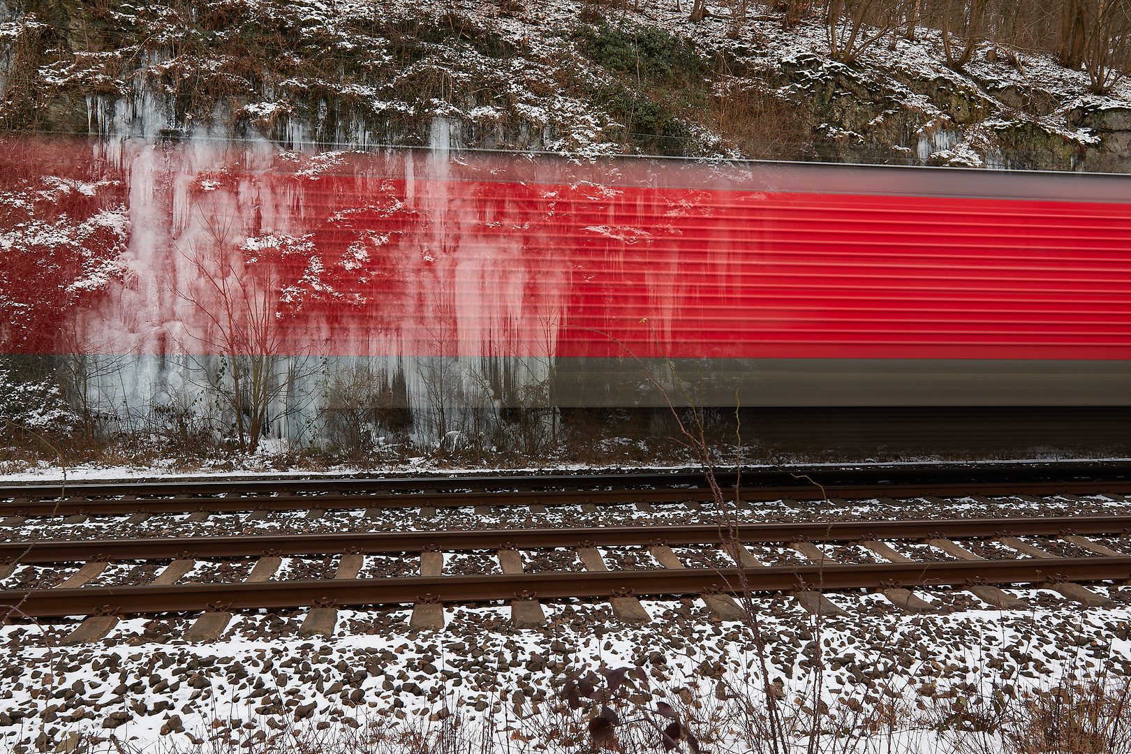 Eis-Zug nach Frankfurt a. M.