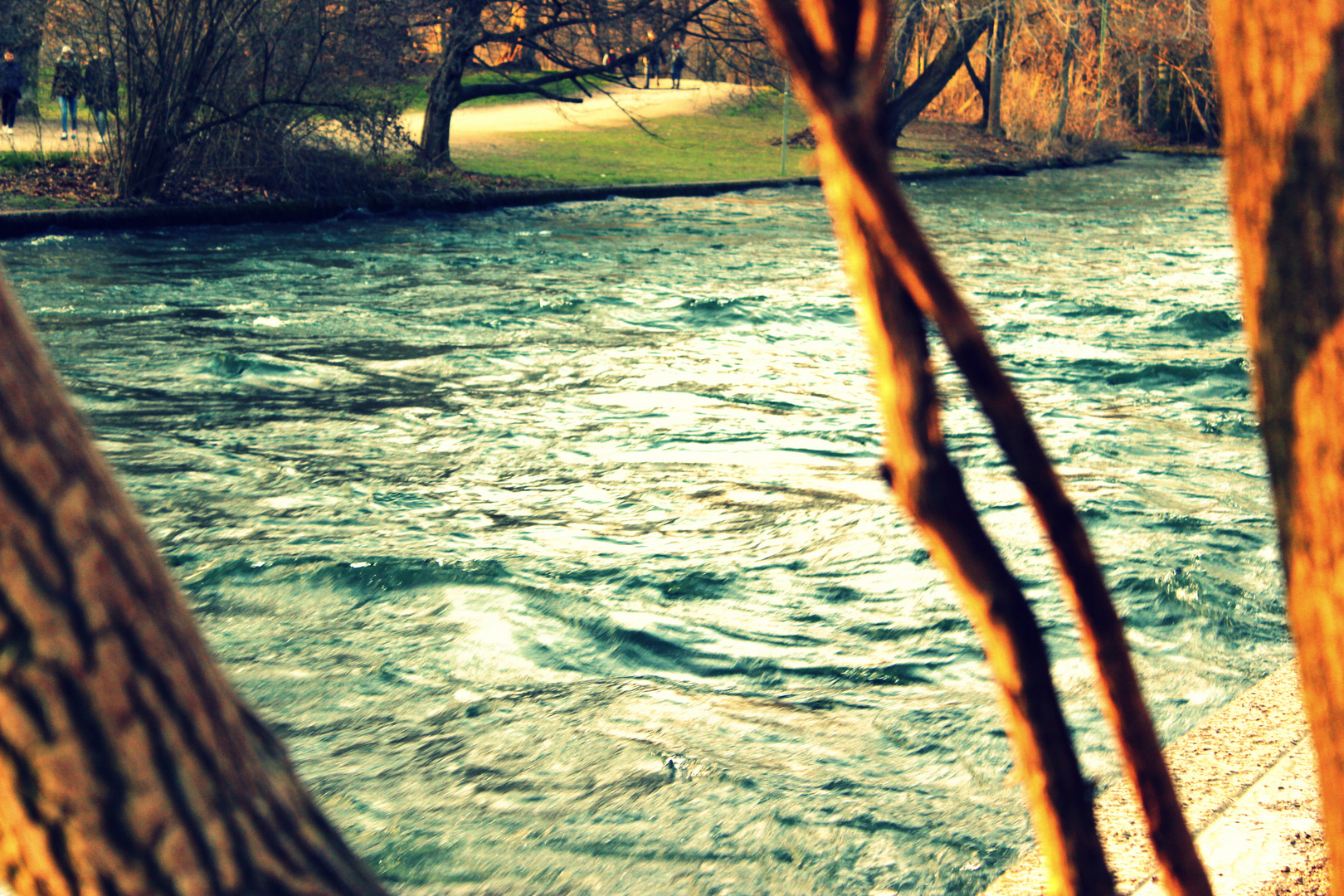 Eisbach aus anderer Perspektive