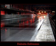 Eisbahn am Abend