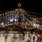 Eisbahn auf dem Weihnachtsmarkt