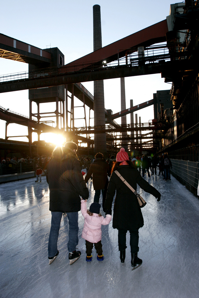 Eisbahn auf der Kokerei Zollverein