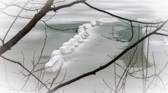 Eisbarriere im Schliersee