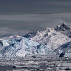 Eisberg-Durcheinander im Sermilikfjord, Ostgrönland