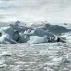 Eisberge am Ufer des Jökulsárlón 1