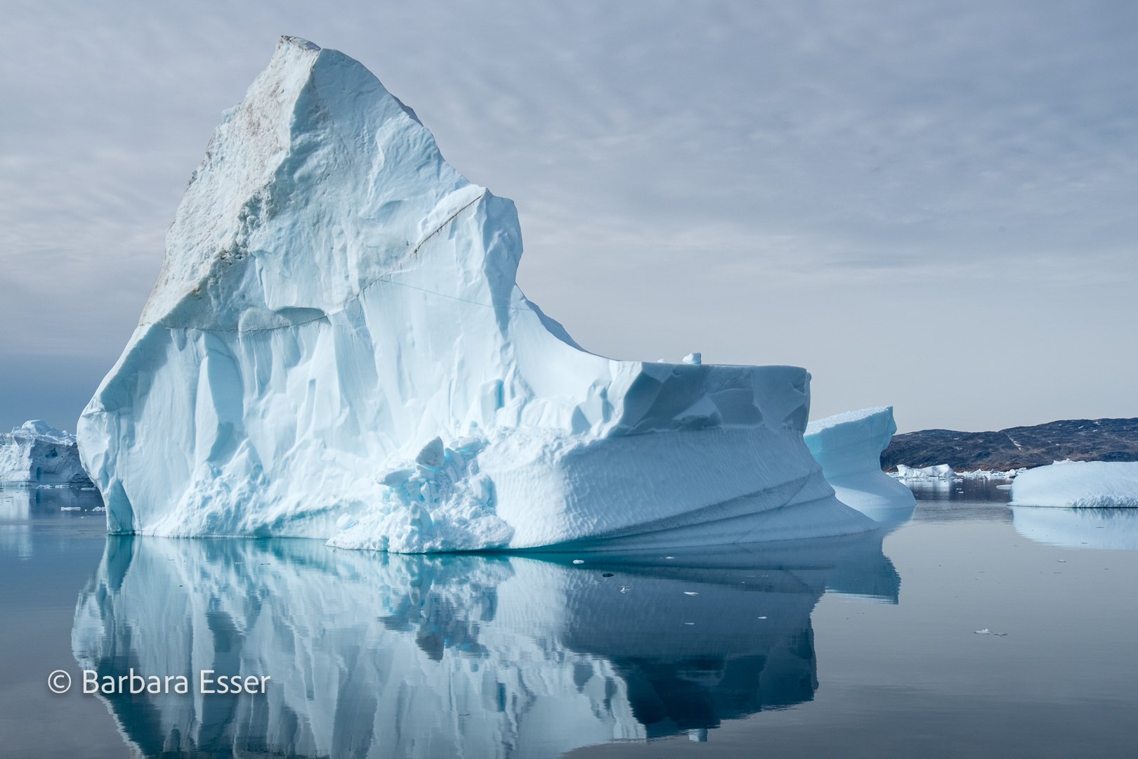 Eisberge im arktischen Nordmeer Ostgrönlands