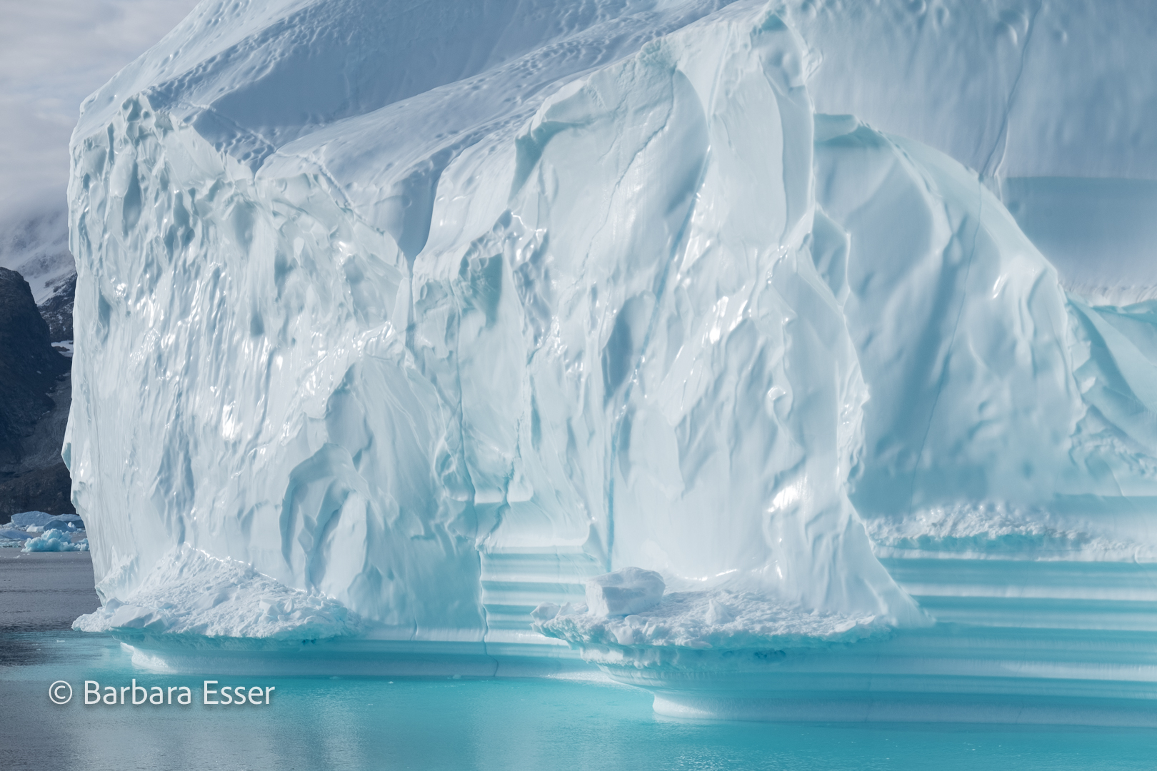 Eisberge im arktischen Nordmeer Ostgrönlands